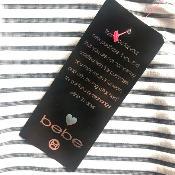 Bebe Shadow Stripe Body Con Dress - Picture 4 of 4